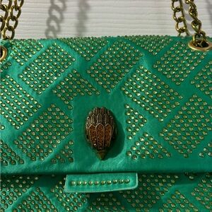Green Studded Women's Bag